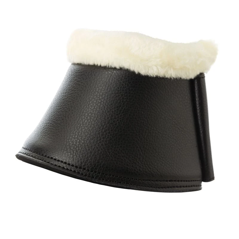 Horze Wellington Fleece Top Bell Boots - Black 2 Horze Wellington Fleece Top Bell Boots - Black