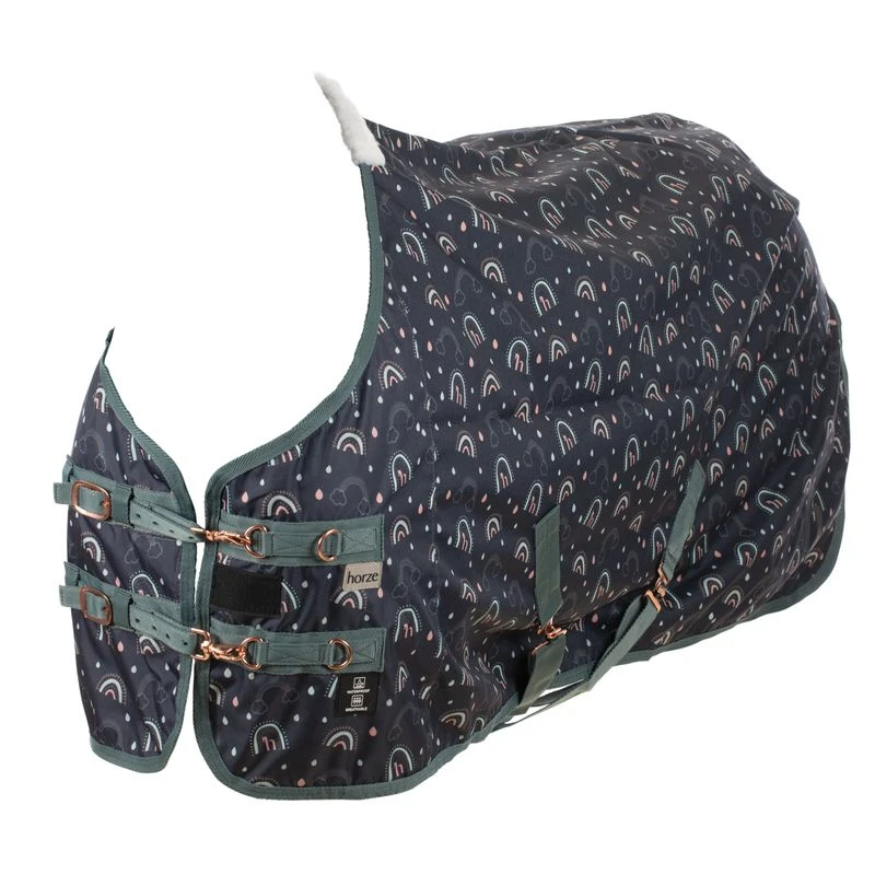 Horze Trixi Pony Turnout Sheet - Dark Navy 4 Horze Trixi Pony Turnout Sheet - Dark Navy - Image 2
