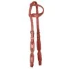 Western Rawhide Country Legend Basket Stamped One Ear Headstall W/Conchos - Chestnut