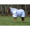 Weatherbeeta Comfitec Airflow II Detach A Neck Fly Sheet - White/Violet/Blue -Saddle Shop 645874 800 800