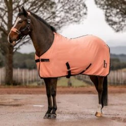 Horze Trixi Pony Fleece Cooler Blanket - Shrimp Pink 14 Horze Trixi Pony Fleece Cooler Blanket - Shrimp Pink -Saddle Shop 649202 800 800