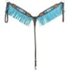 Western Rawhide Country Legend Beaded Inlay Breastcollar W/Fringe - Brown/Turquoise 2 Western Rawhide Country Legend Beaded Inlay Breastcollar W/Fringe - Brown/Turquoise -Saddle Shop 666222 800 800