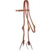 Western Rawhide Harness Leather 5/8" Browband Headstall With Ties - Harness Leather -Saddle Shop 666224 800 800
