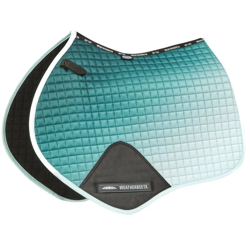 Weatherbeeta Prime Ombre Jump Shaped Saddle Pad - Green 3 Weatherbeeta Prime Ombre Jump Shaped Saddle Pad - Green