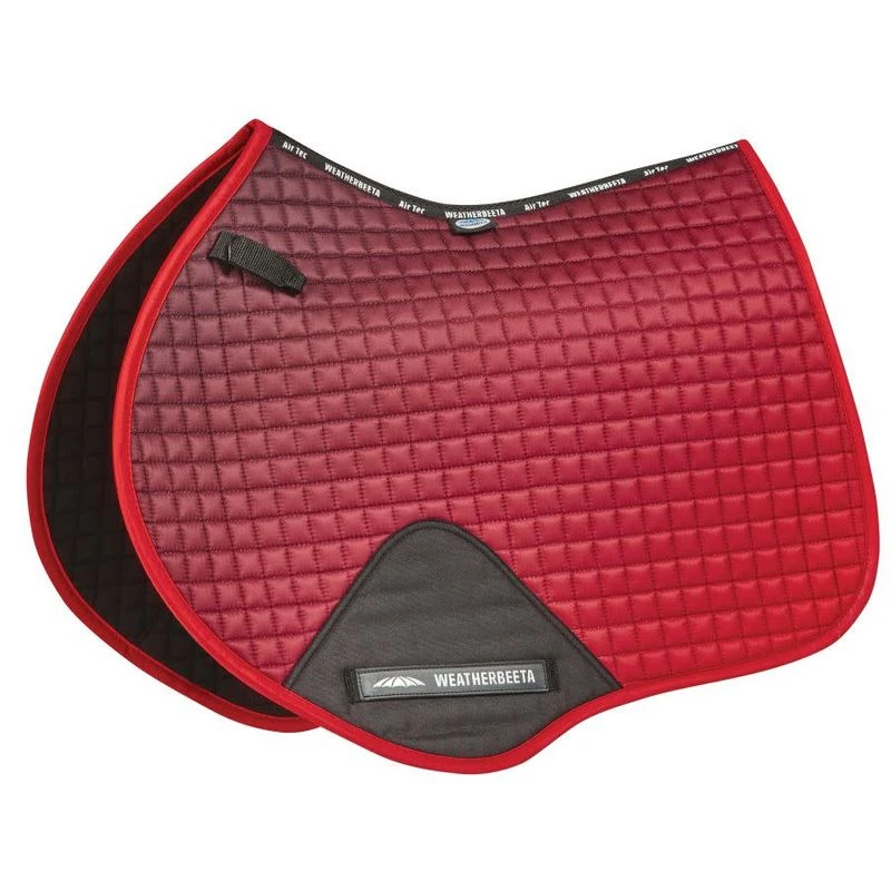 Weatherbeeta Prime Ombre Jump Shaped Saddle Pad - Red 3 Weatherbeeta Prime Ombre Jump Shaped Saddle Pad - Red