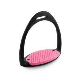 Royal Rider Easy Stirrups - Black/Pink Pad
