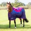 Shires Highlander Minature Turnout Lite - Pink Tie Dye -Saddle Shop 672785 800 800