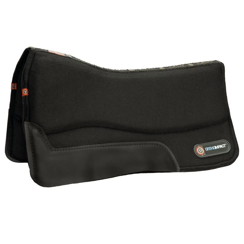 T3 Ortho-Impact Felt Western Performance Pad - Black 3 T3 Ortho-Impact Felt Western Performance Pad - Black