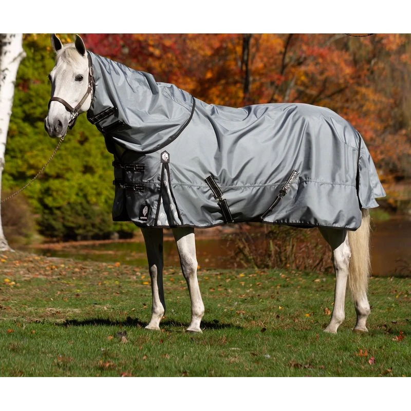 Equinavia Thunder360 Detachable Neck Heavy Weight Turnout Blanket 300g - Pewter Gray 4 Equinavia Thunder360 Detachable Neck Heavy Weight Turnout Blanket 300g - Pewter Gray - Image 2