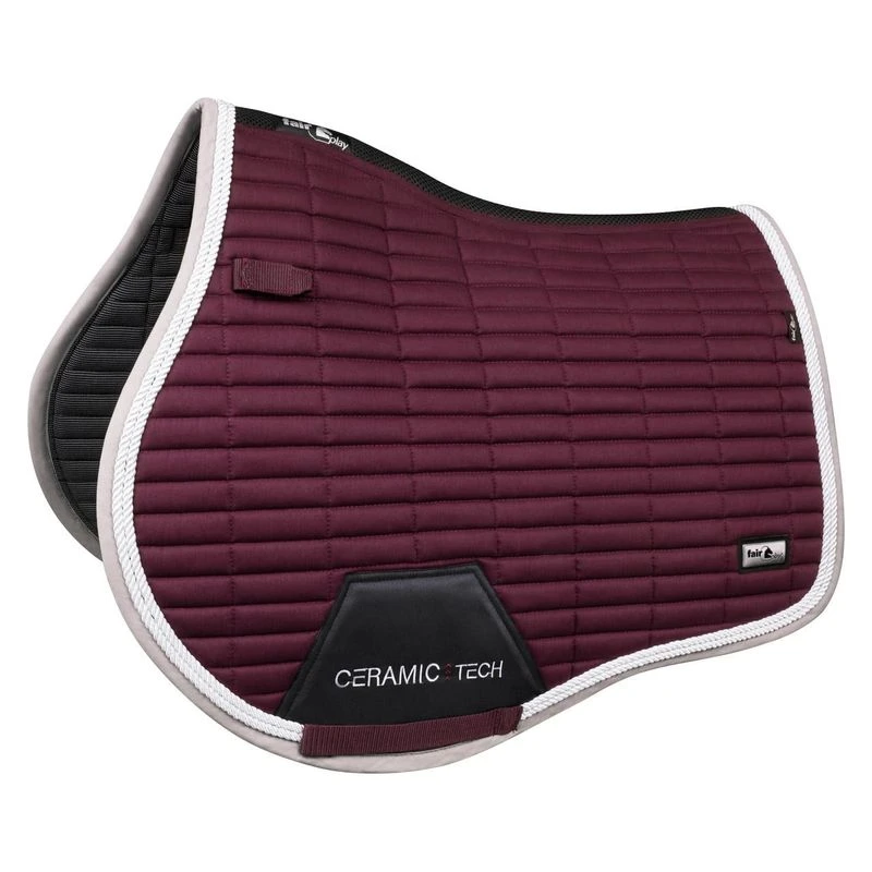 Fair Play Quartz Ceramic Jump Saddle Pad - Plum 3 Fair Play Quartz Ceramic Jump Saddle Pad - Plum