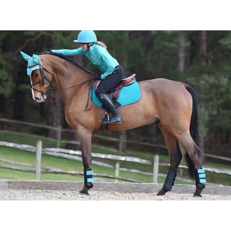 Weatherbeeta Prime Jump Shaped Saddle Pad - Turquoise 4 Weatherbeeta Prime Jump Shaped Saddle Pad - Turquoise - Image 2