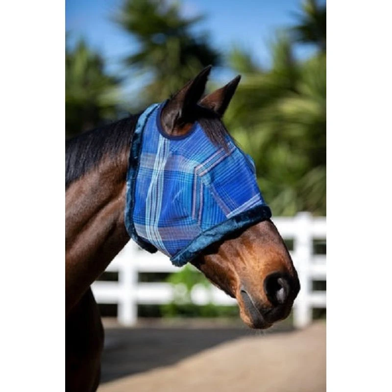 Kensington Fly Mask W/Fleece Trim & Dual Ear Holes - Kentucky Blue 3 Kensington Fly Mask W/Fleece Trim & Dual Ear Holes - Kentucky Blue