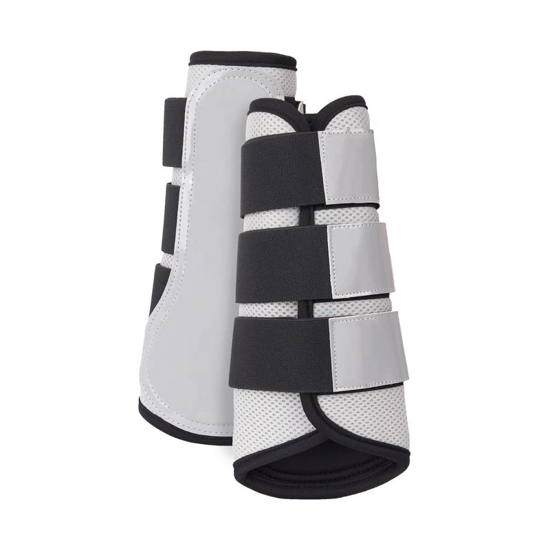 Horze Smoky Twilight Air Mesh Brushing Boots - Quiet Grey 3 Horze Smoky Twilight Air Mesh Brushing Boots - Quiet Grey