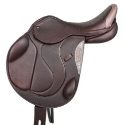 M. Toulouse Optima Chanelle Monoflap Eventing Saddle W/Genesis - Chocolate