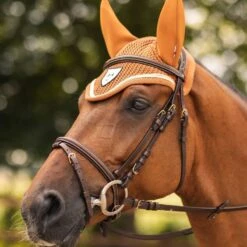 B Vertigo Evolve Crochet Silent Ear Net - Leather Brown -Saddle Shop 699220 800 800